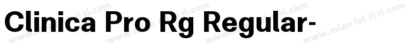 Clinica Pro Rg Regular字体转换